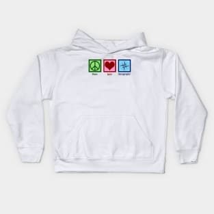 Peace Love Cartography Kids Hoodie